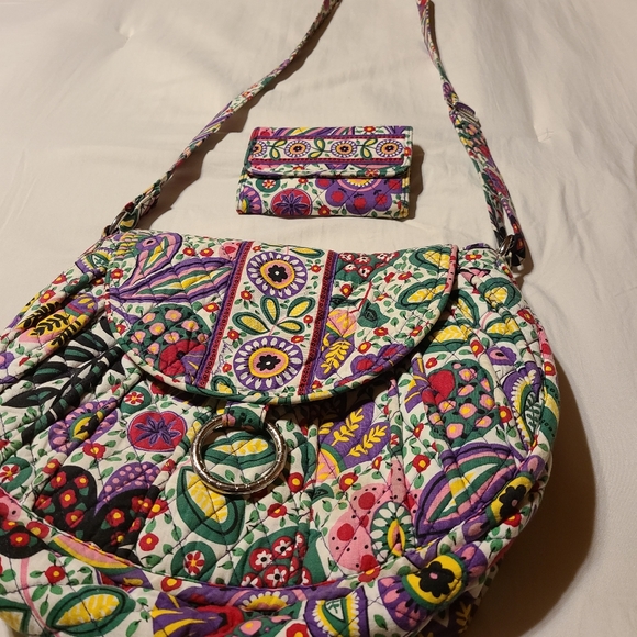 Vera Bradley Purse w/ matching wallet - Picture 9 of 16